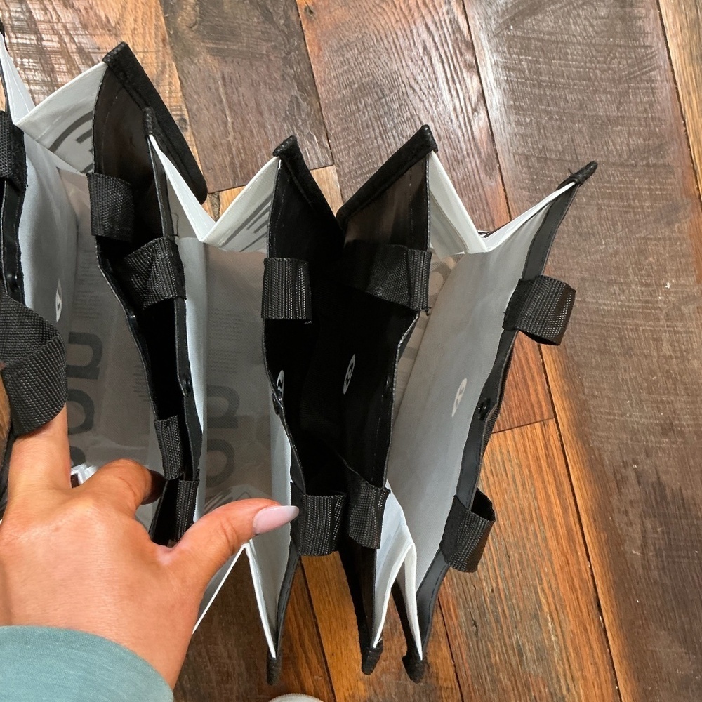 Lululemon Holiday Special Edition Black Reusable Tote Bag – Logo Everyday Carry - Picture 6 of 6